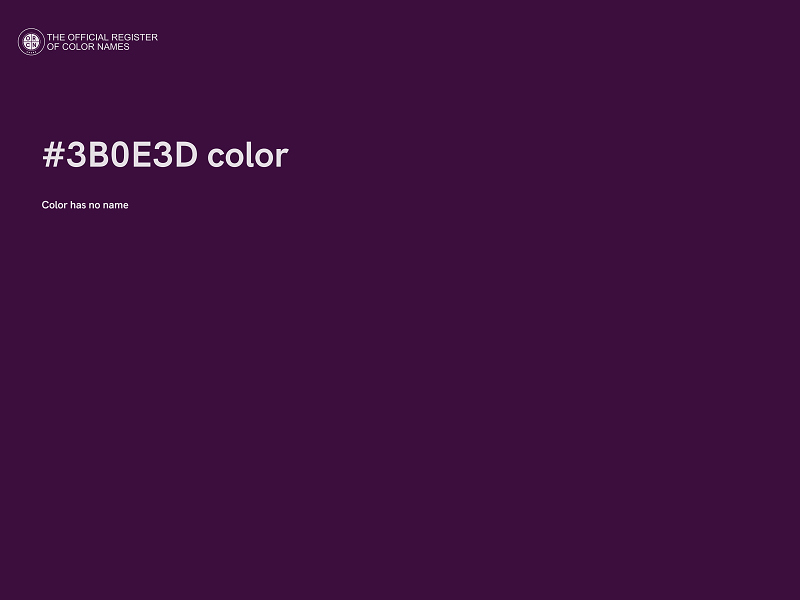 #3B0E3D color image