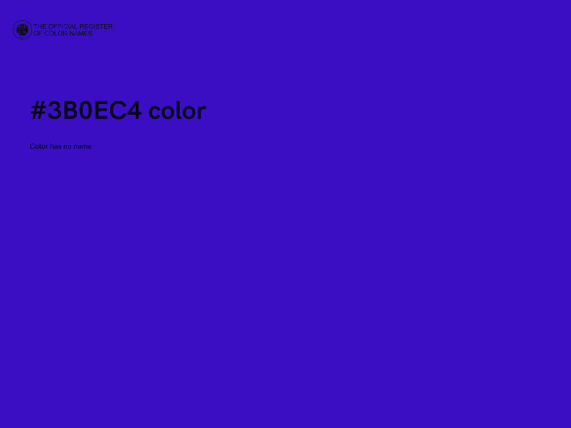 #3B0EC4 color image