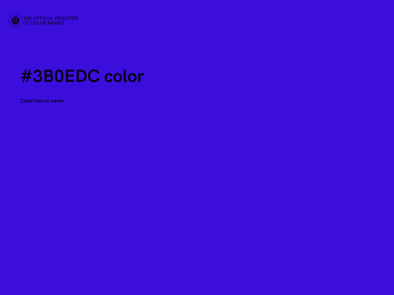 #3B0EDC color image