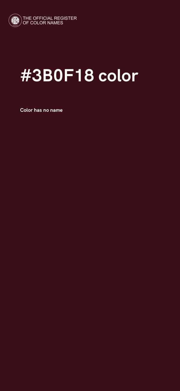 #3B0F18 color image