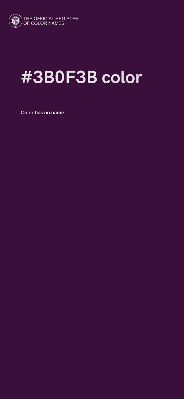 #3B0F3B color image