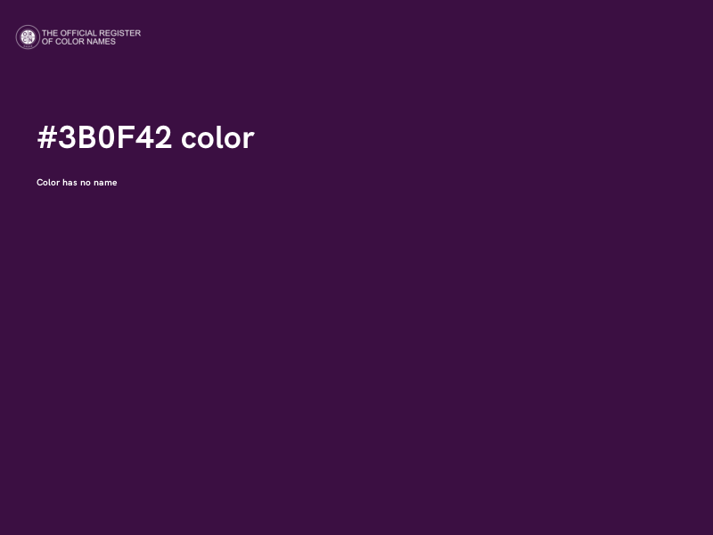 #3B0F42 color image