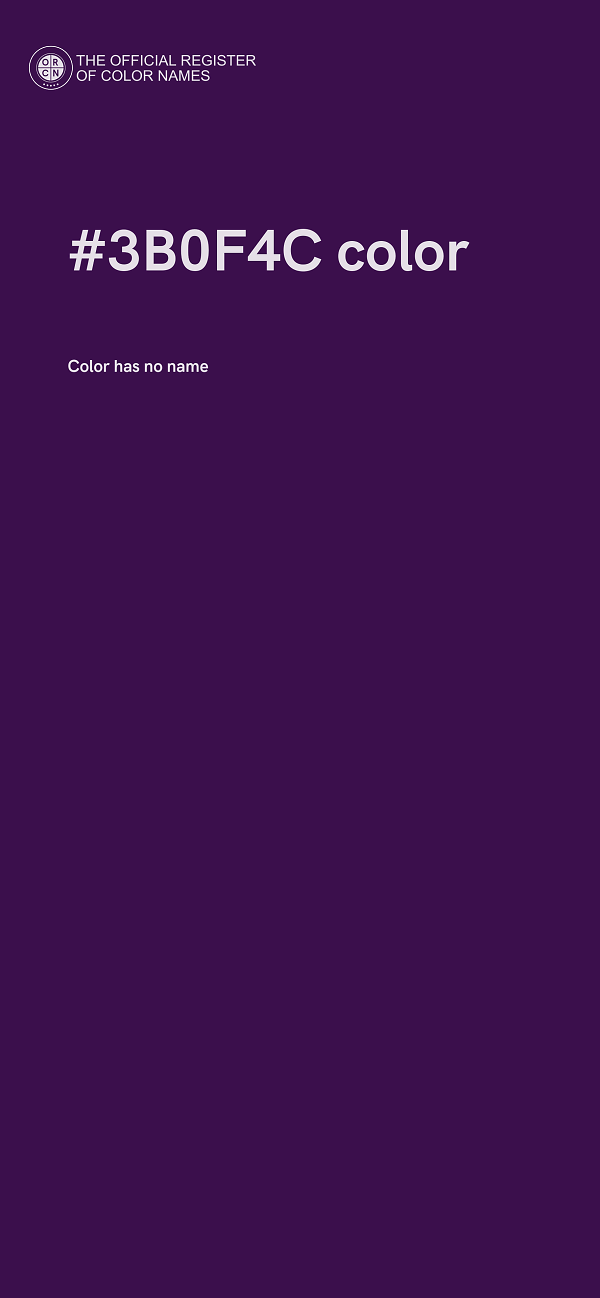 #3B0F4C color image