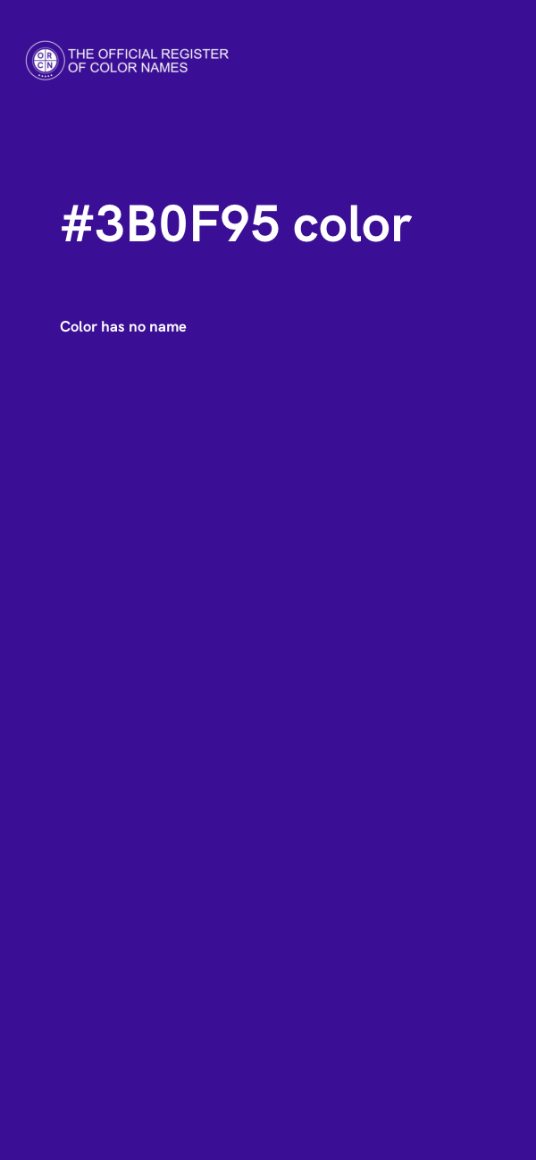 #3B0F95 color image