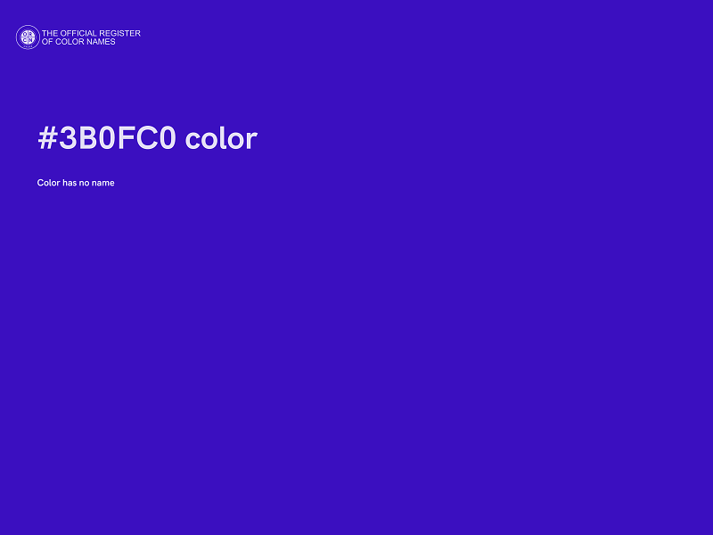 #3B0FC0 color image