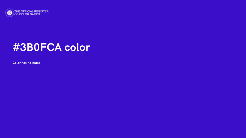 #3B0FCA color image