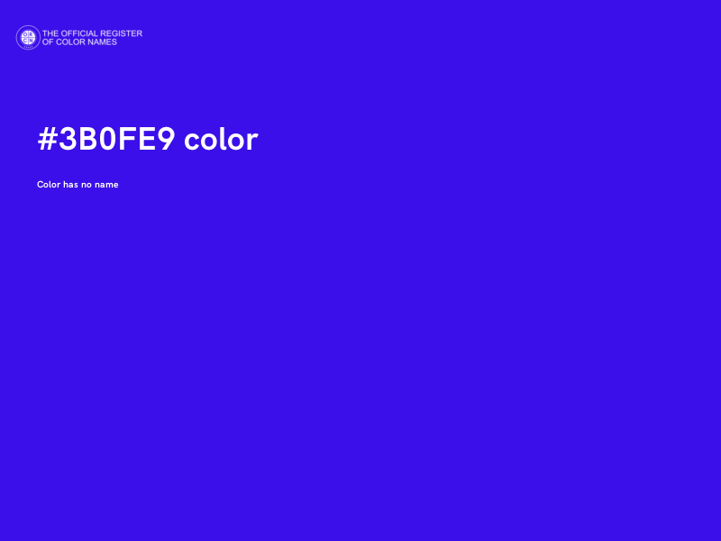 #3B0FE9 color image