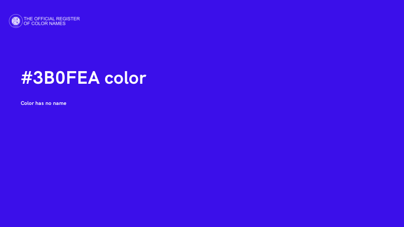 #3B0FEA color image