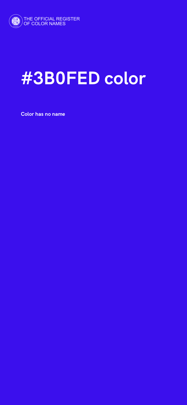 #3B0FED color image