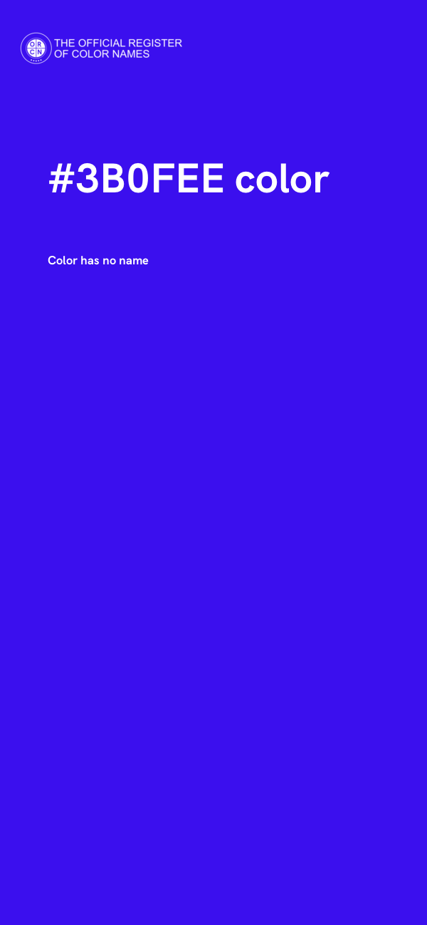 #3B0FEE color image