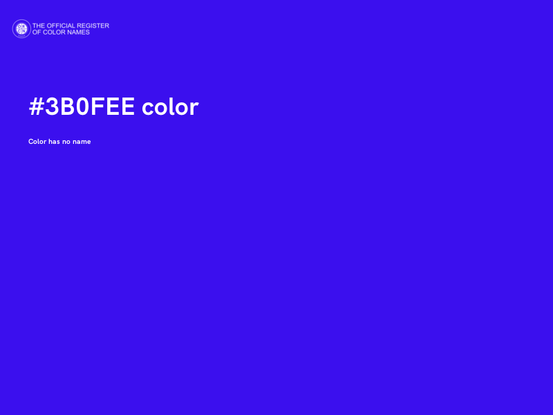 #3B0FEE color image