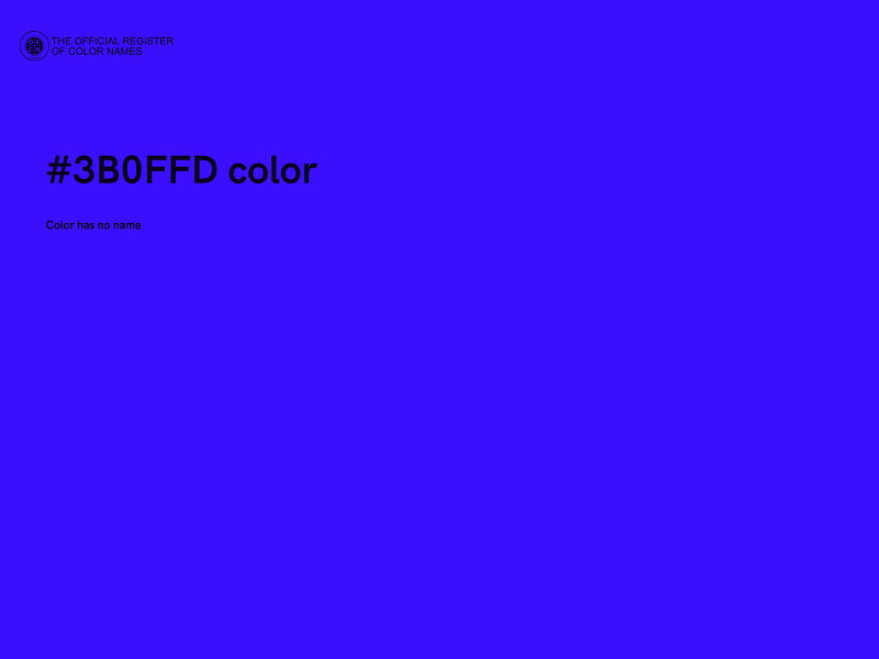 #3B0FFD color image