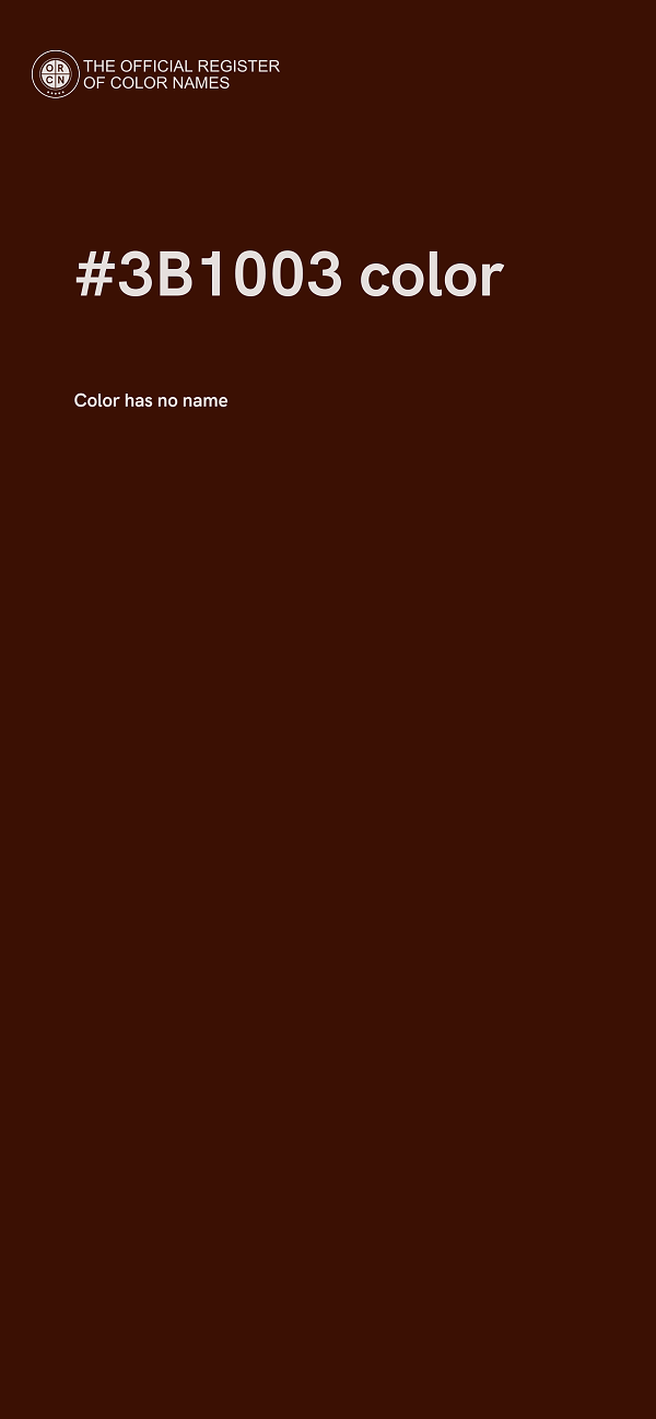 #3B1003 color image