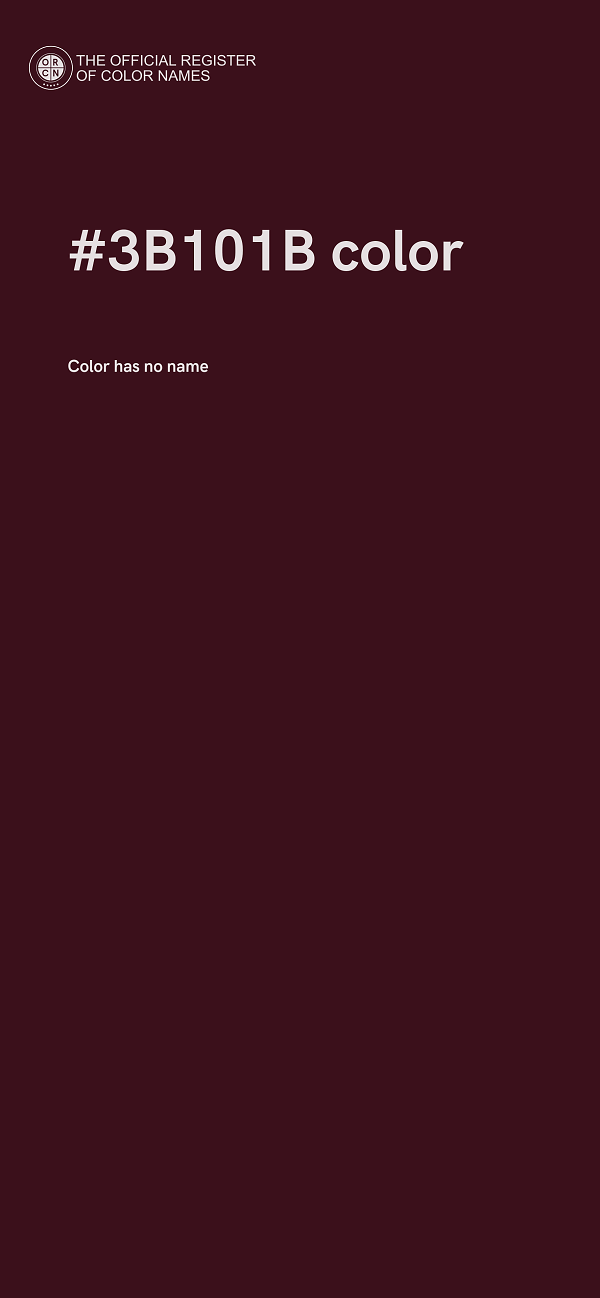 #3B101B color image