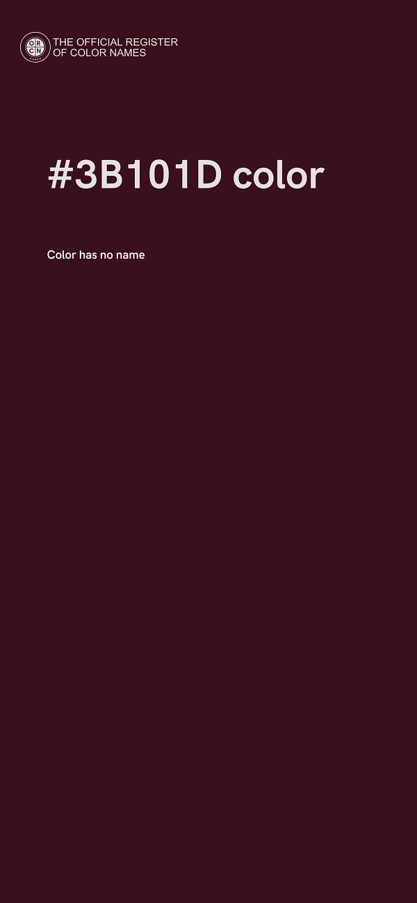 #3B101D color image