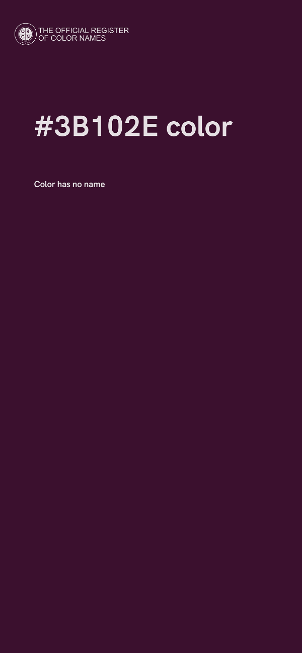 #3B102E color image