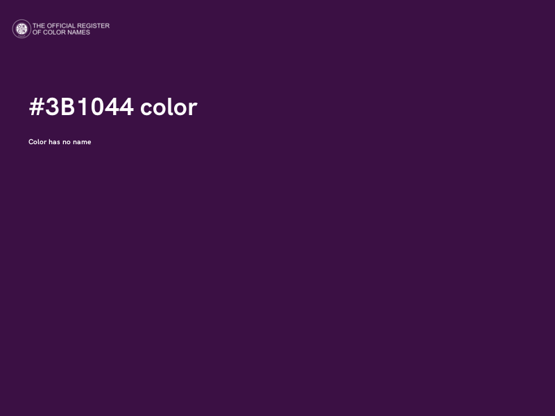 #3B1044 color image