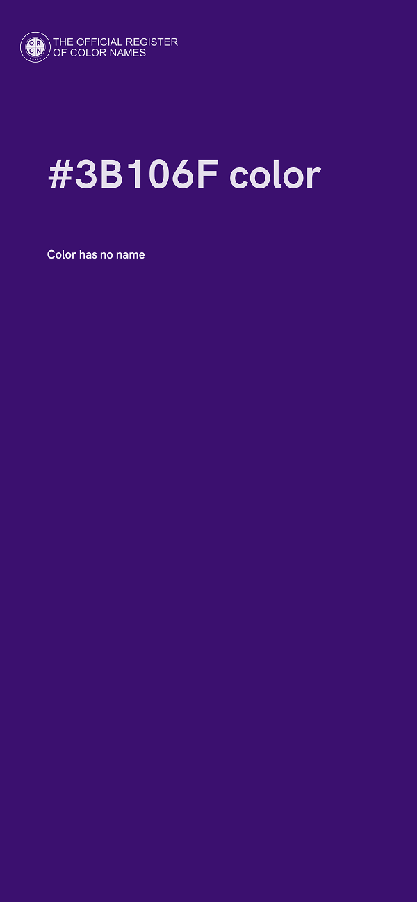 #3B106F color image
