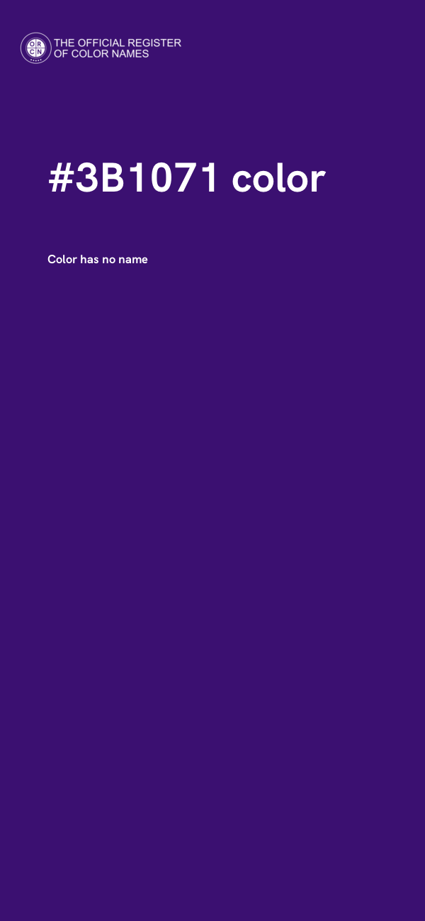 #3B1071 color image