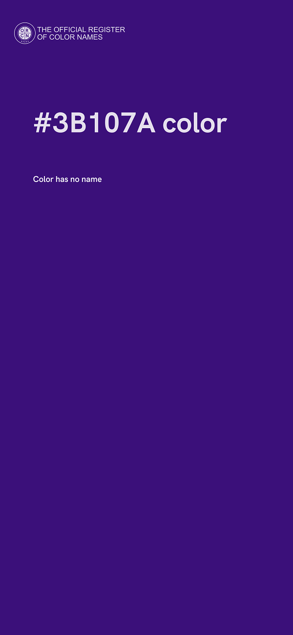 #3B107A color image