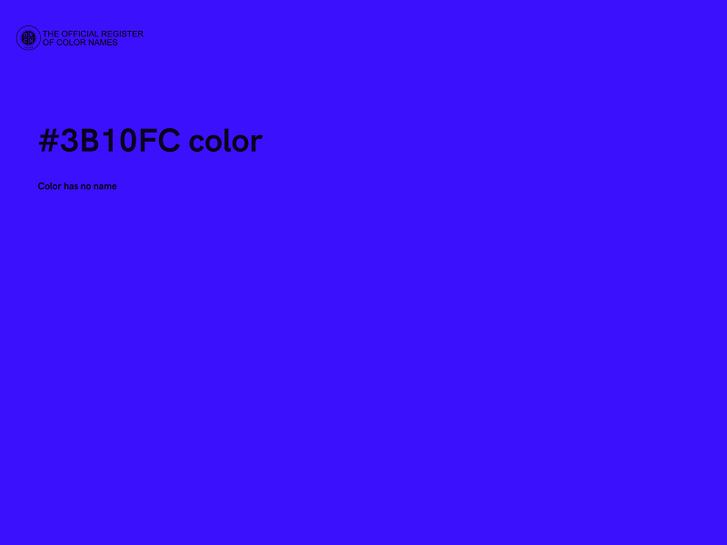 #3B10FC color image