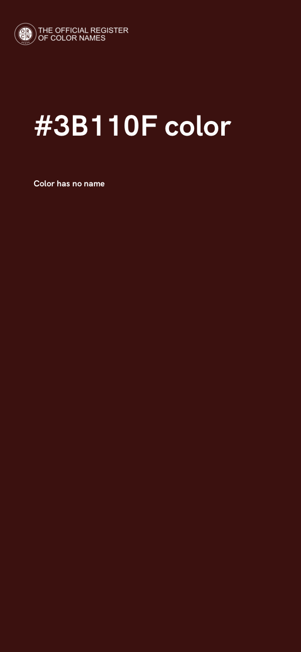 #3B110F color image