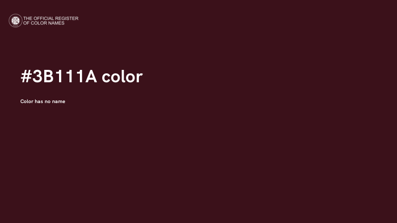 #3B111A color image