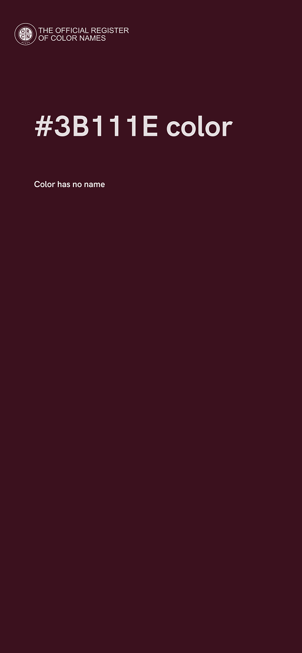 #3B111E color image