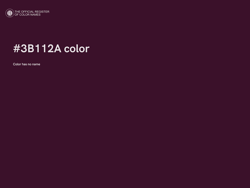 #3B112A color image