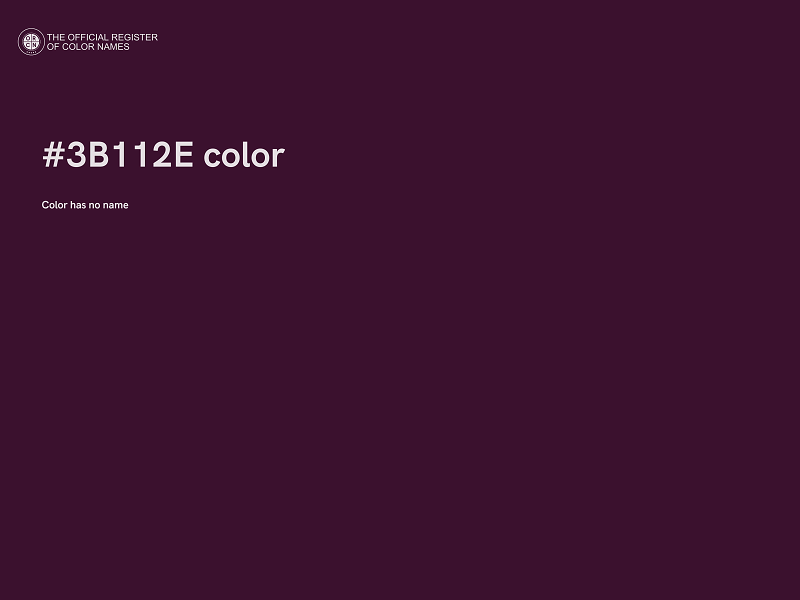 #3B112E color image