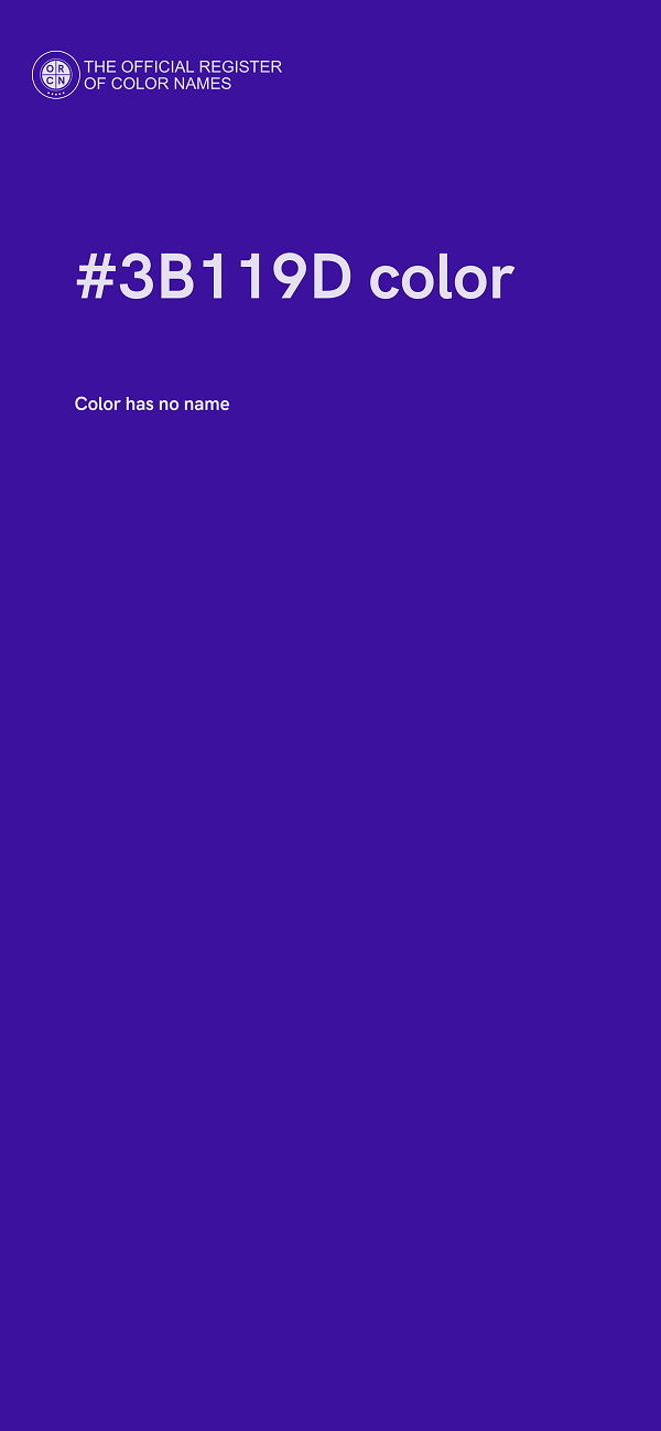 #3B119D color image