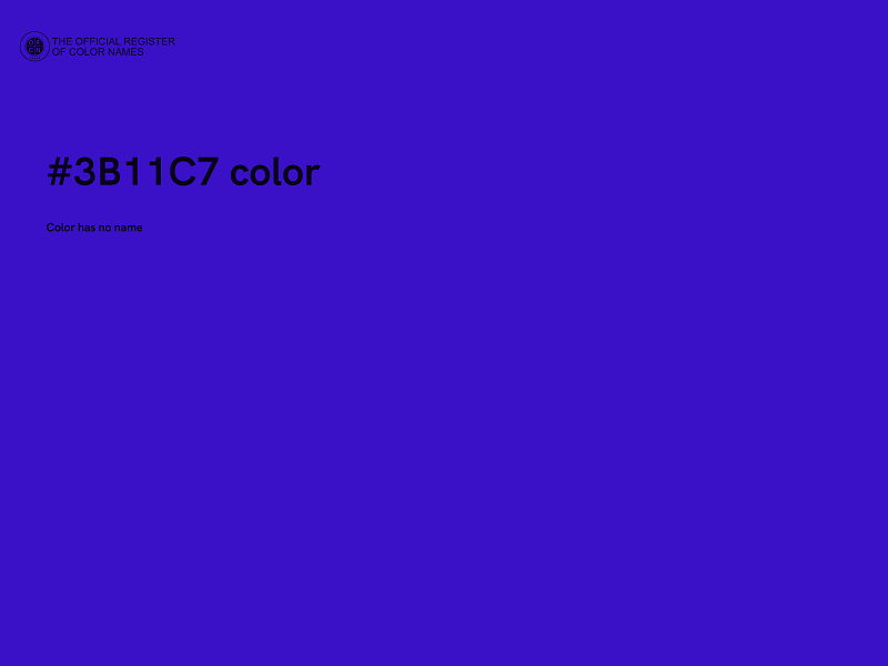 #3B11C7 color image