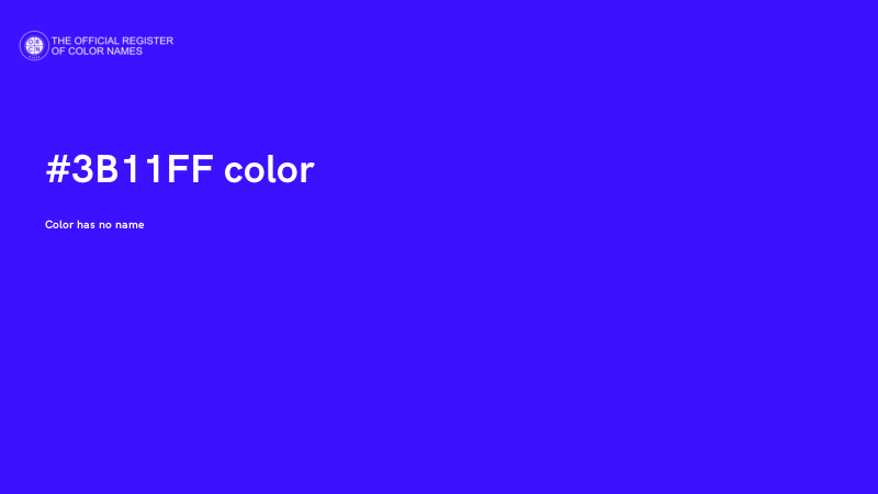 #3B11FF color image