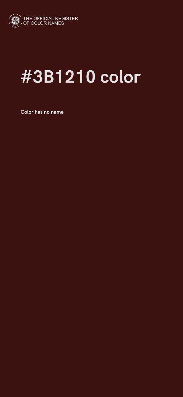 #3B1210 color image