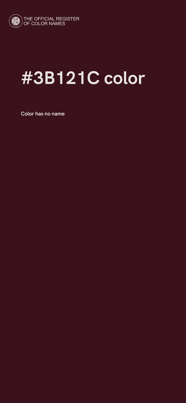 #3B121C color image