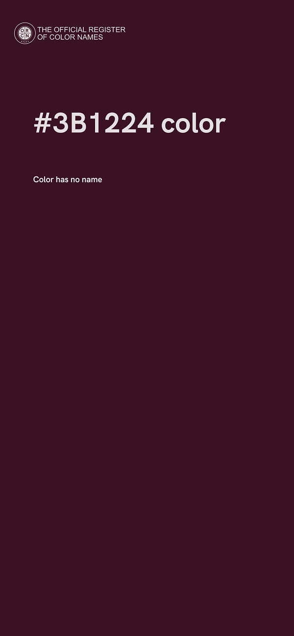 #3B1224 color image