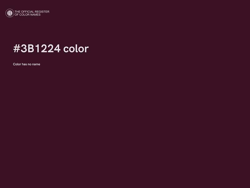 #3B1224 color image