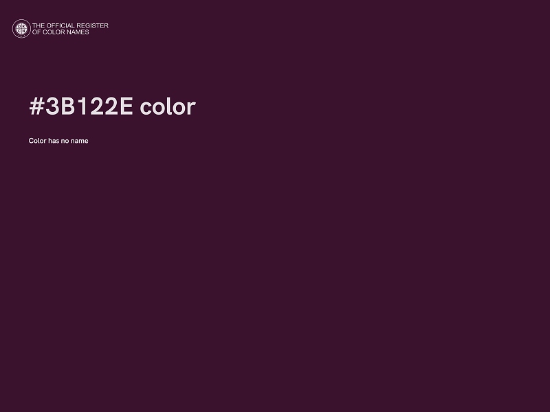 #3B122E color image