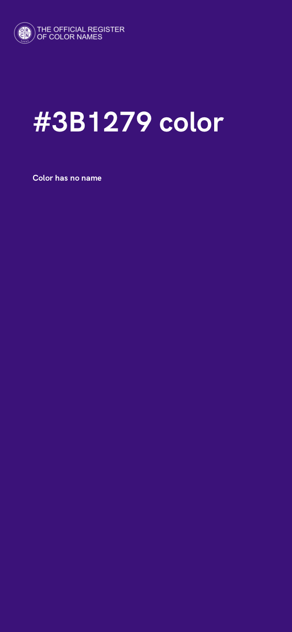 #3B1279 color image