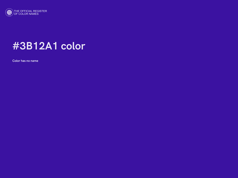 #3B12A1 color image