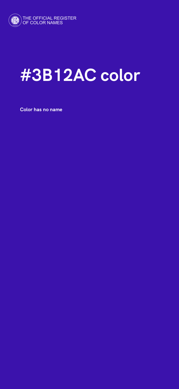 #3B12AC color image
