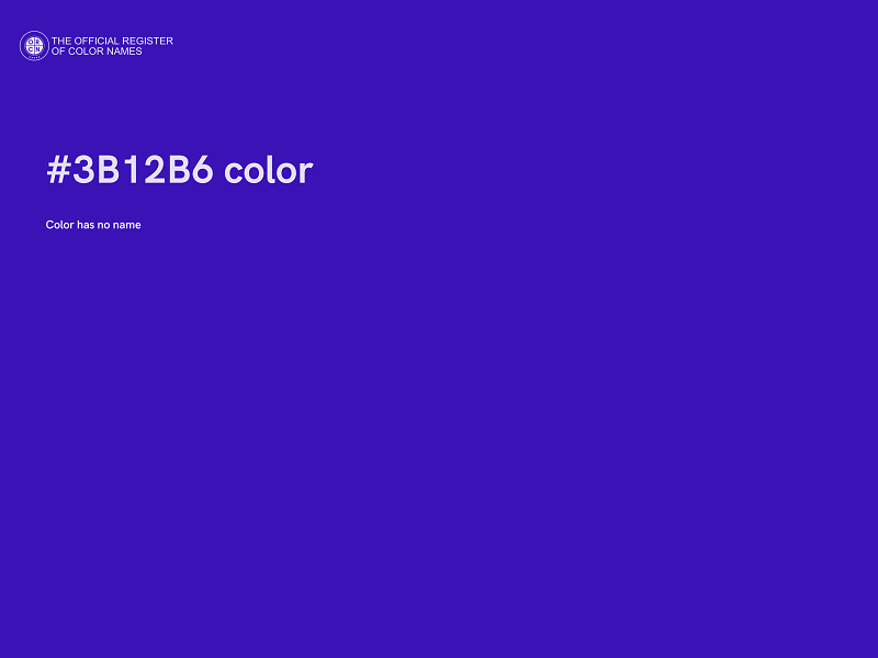 #3B12B6 color image