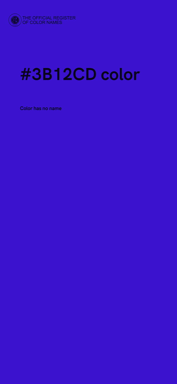 #3B12CD color image