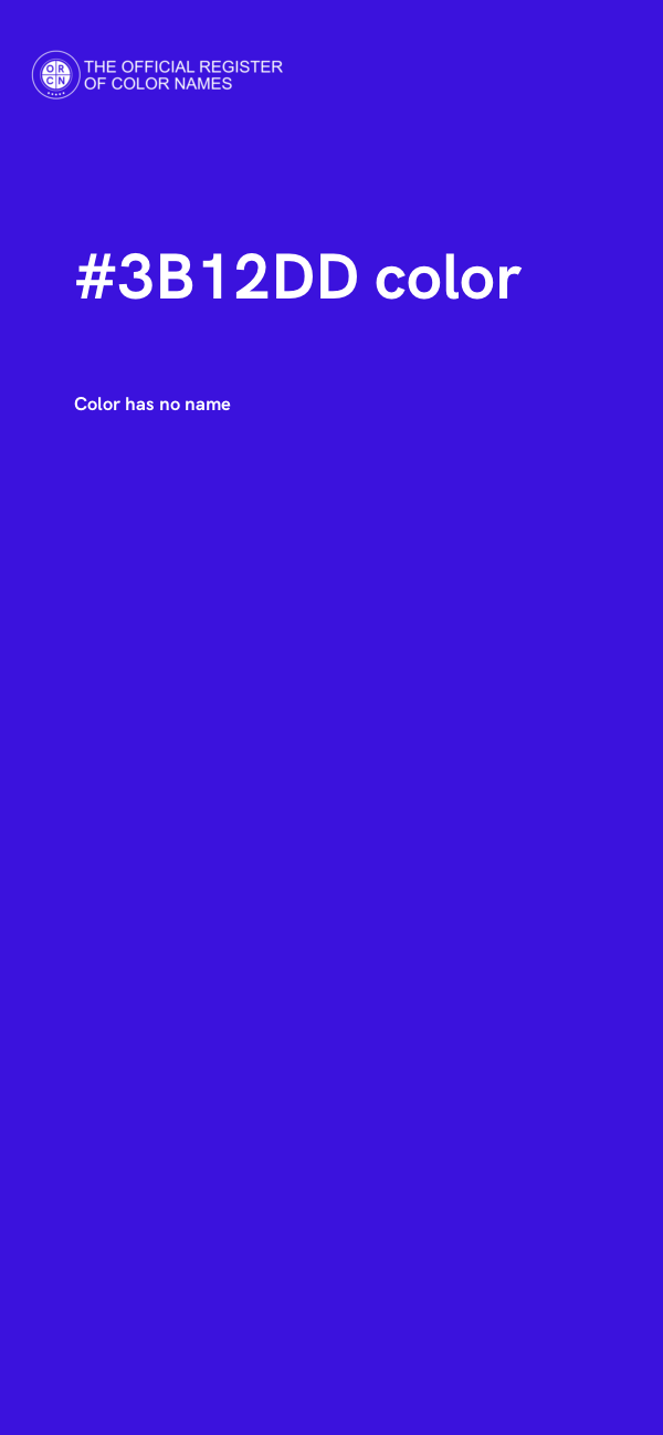 #3B12DD color image