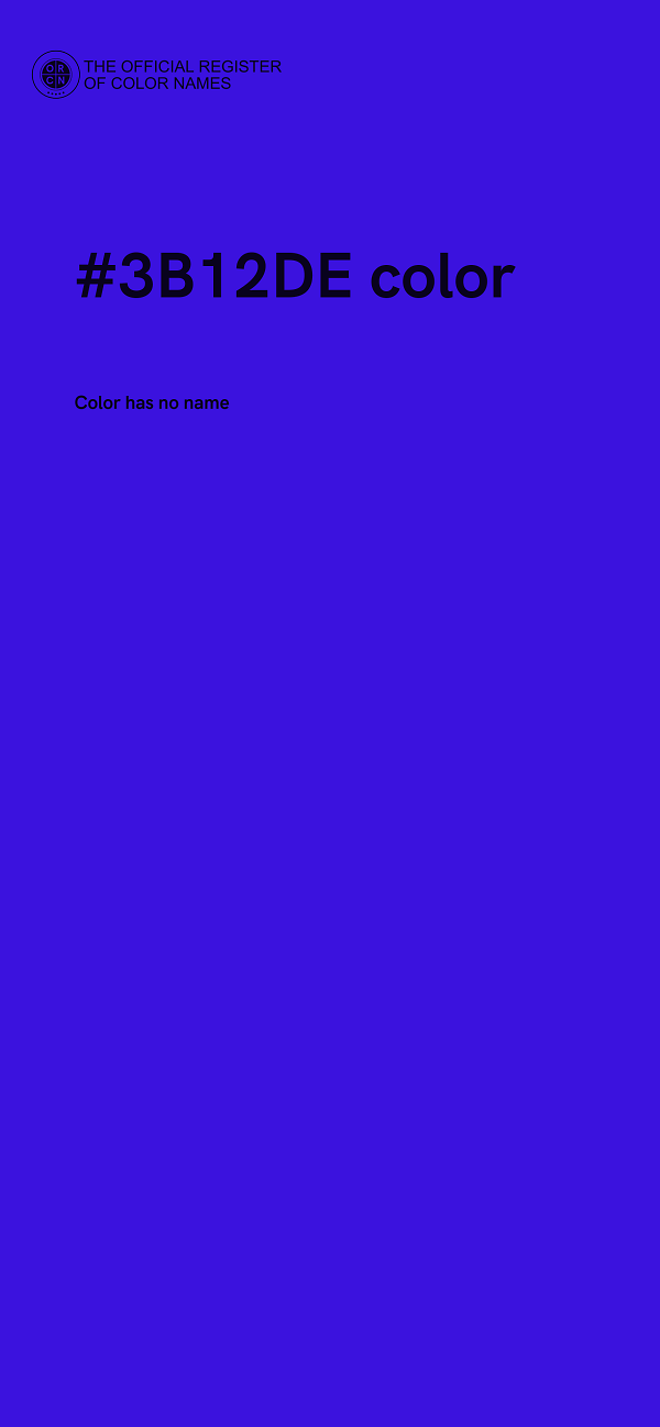 #3B12DE color image