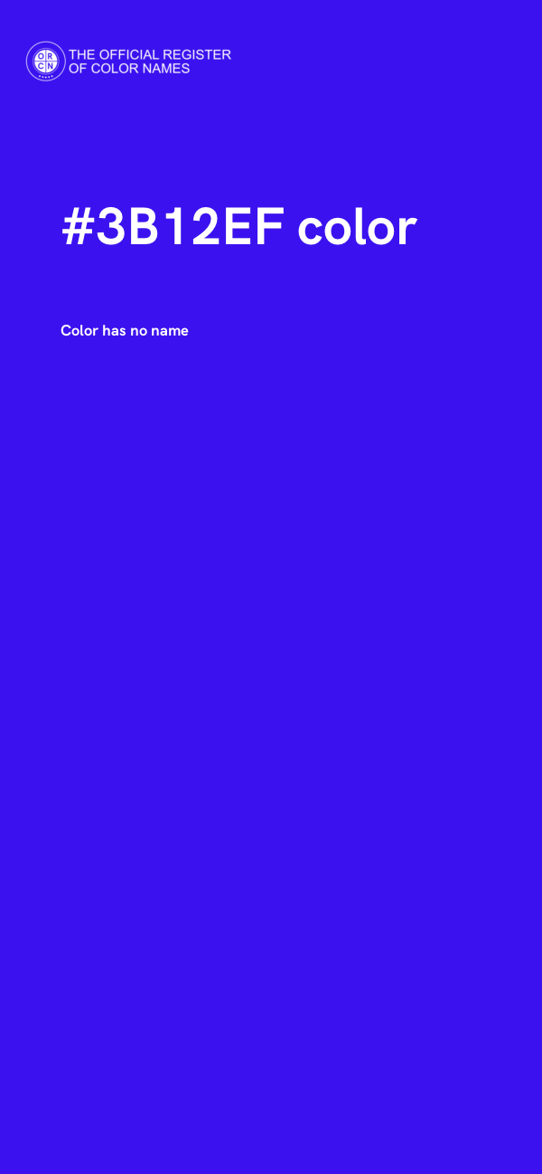#3B12EF color image