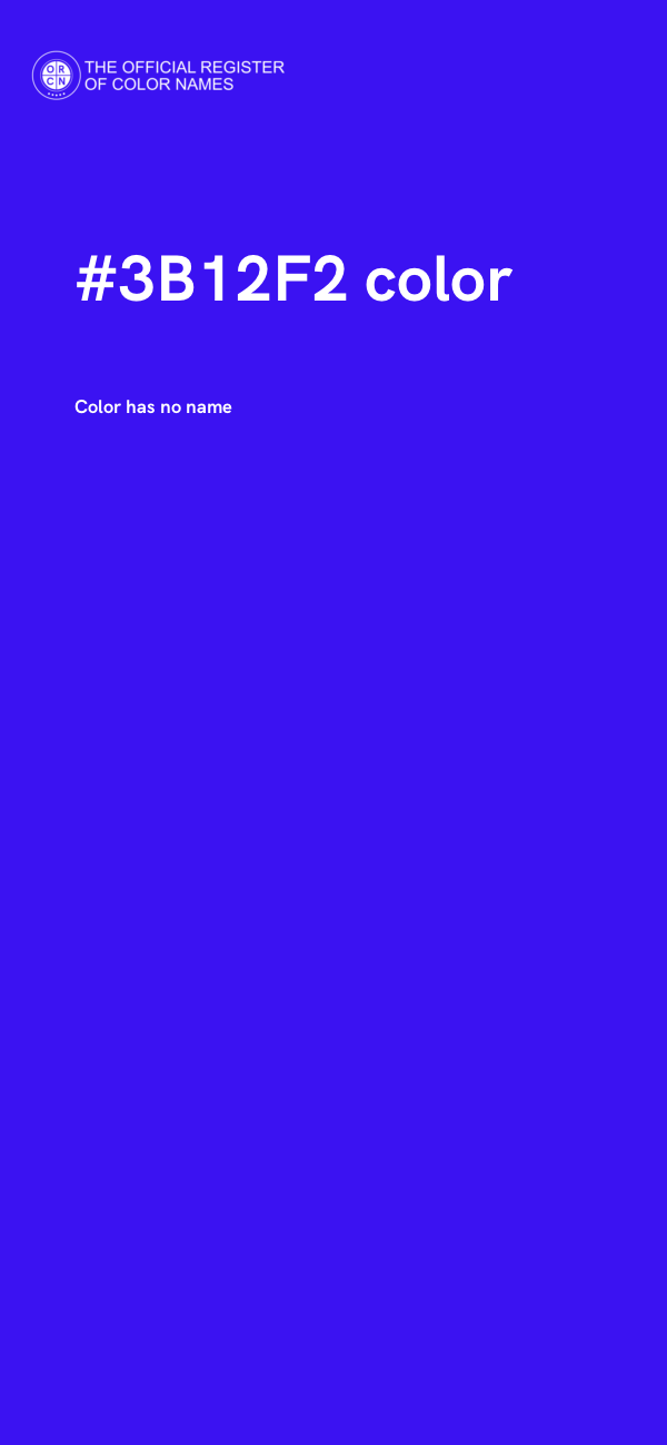#3B12F2 color image