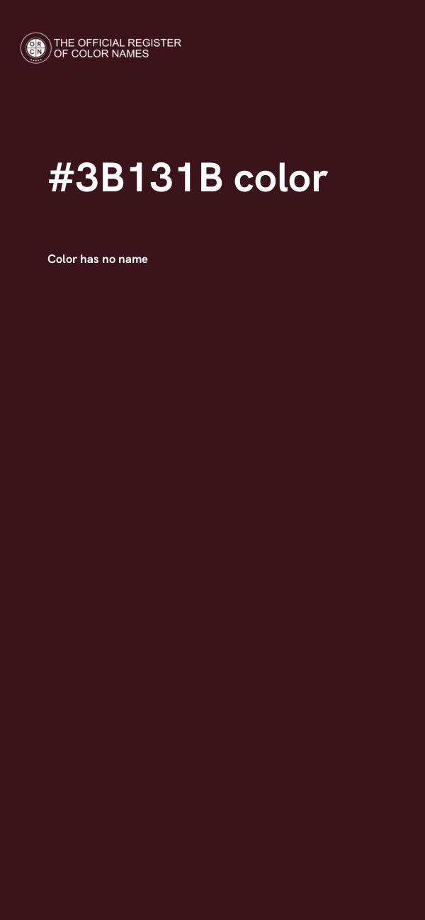 #3B131B color image