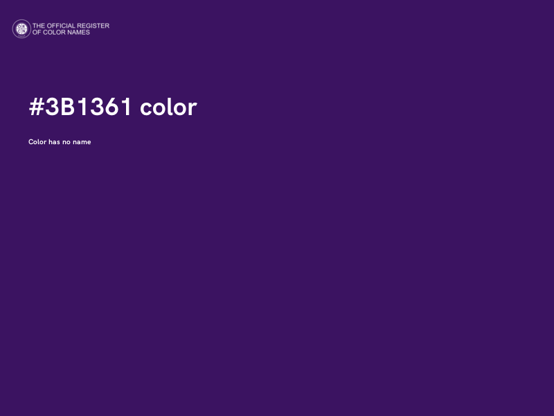 #3B1361 color image