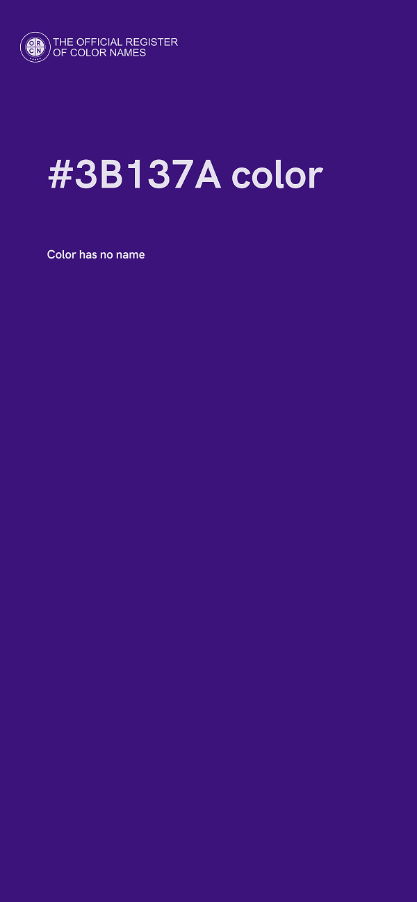 #3B137A color image